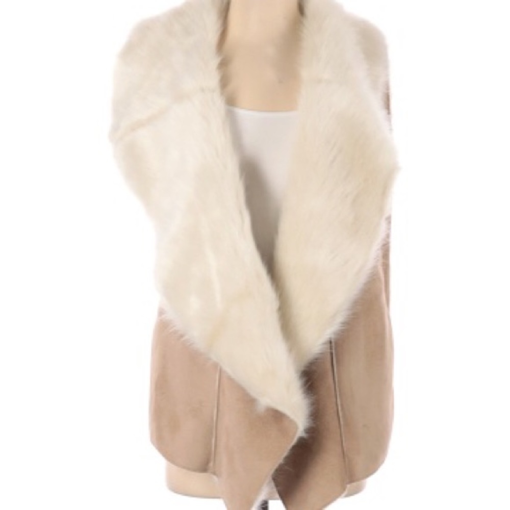 Design history faux fur vest